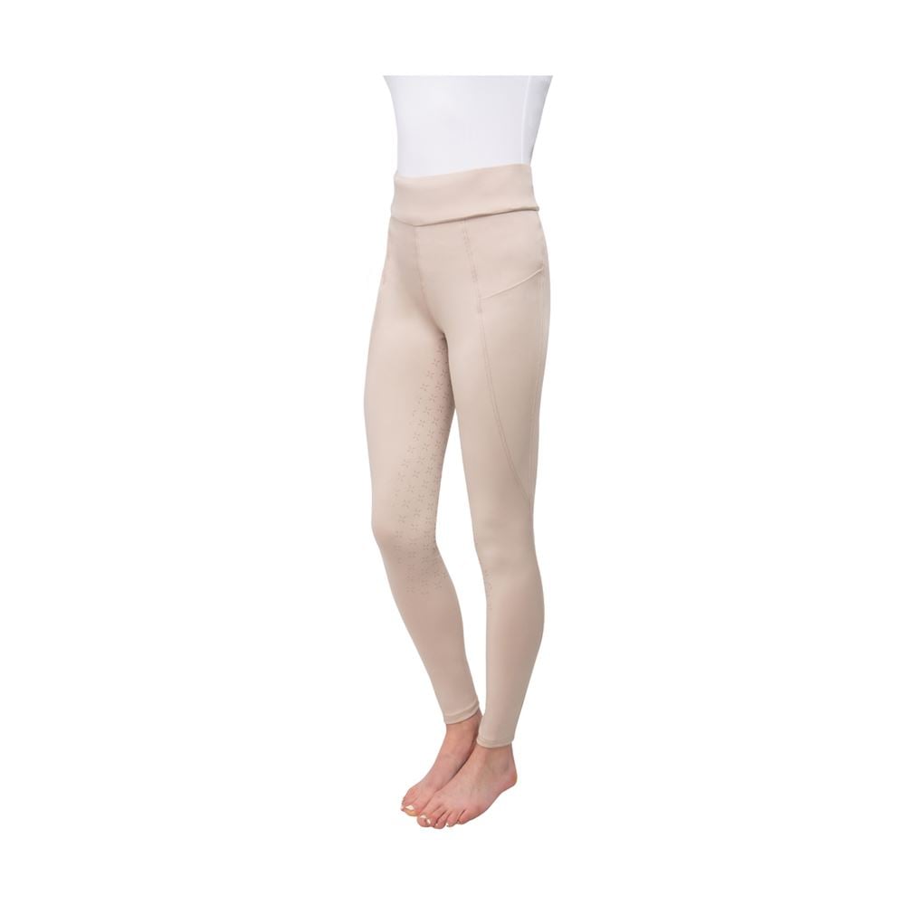 **pics/size chart** Hy Equestrian Children's Melton Riding Tights (Beige)