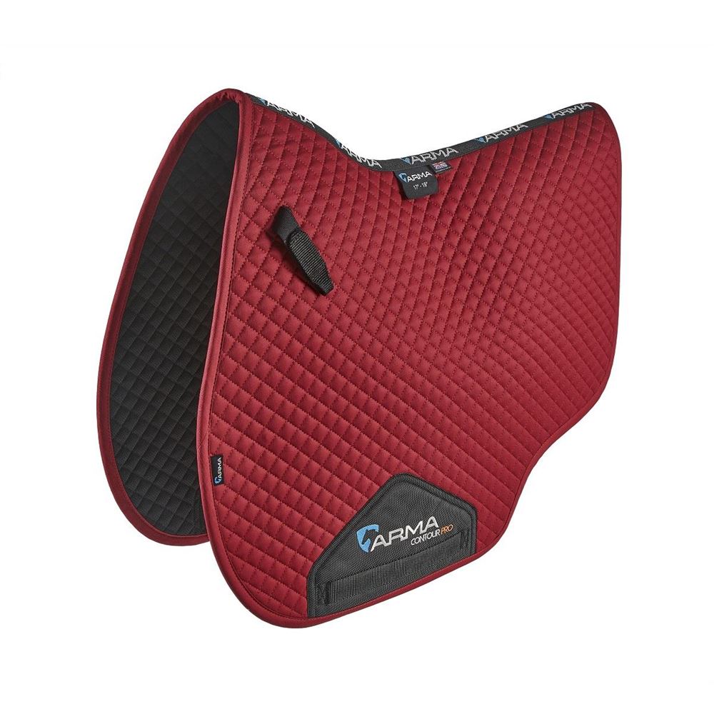 Shires ARMA Euro Cut Saddlecloth (Deep Red)