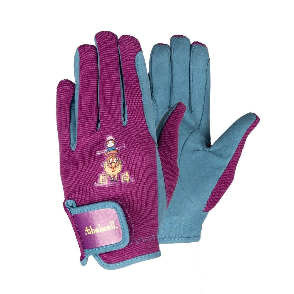 Hy Equestrian Thelwell Collection Riding Gloves Child (Pony Friends)