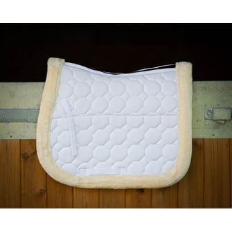 Gallop Prestige Fully Lined Saddle Pad (White)