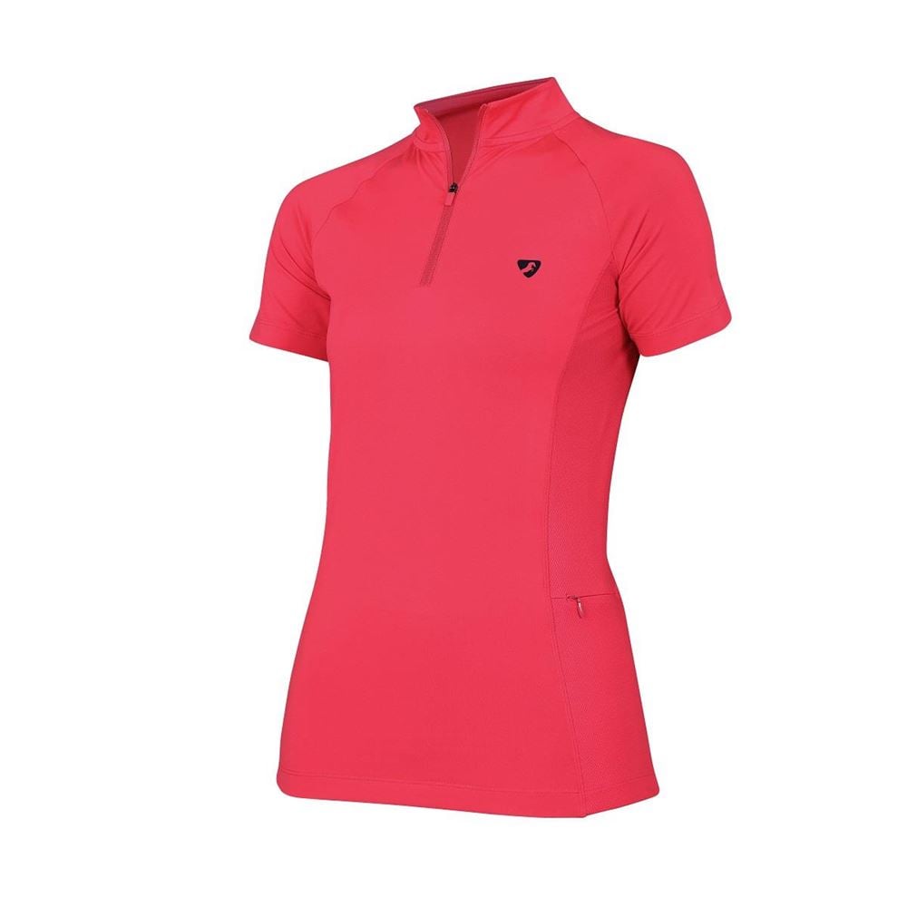 Shires Aubrion Revive Short Sleeve Base Layer (Coral)