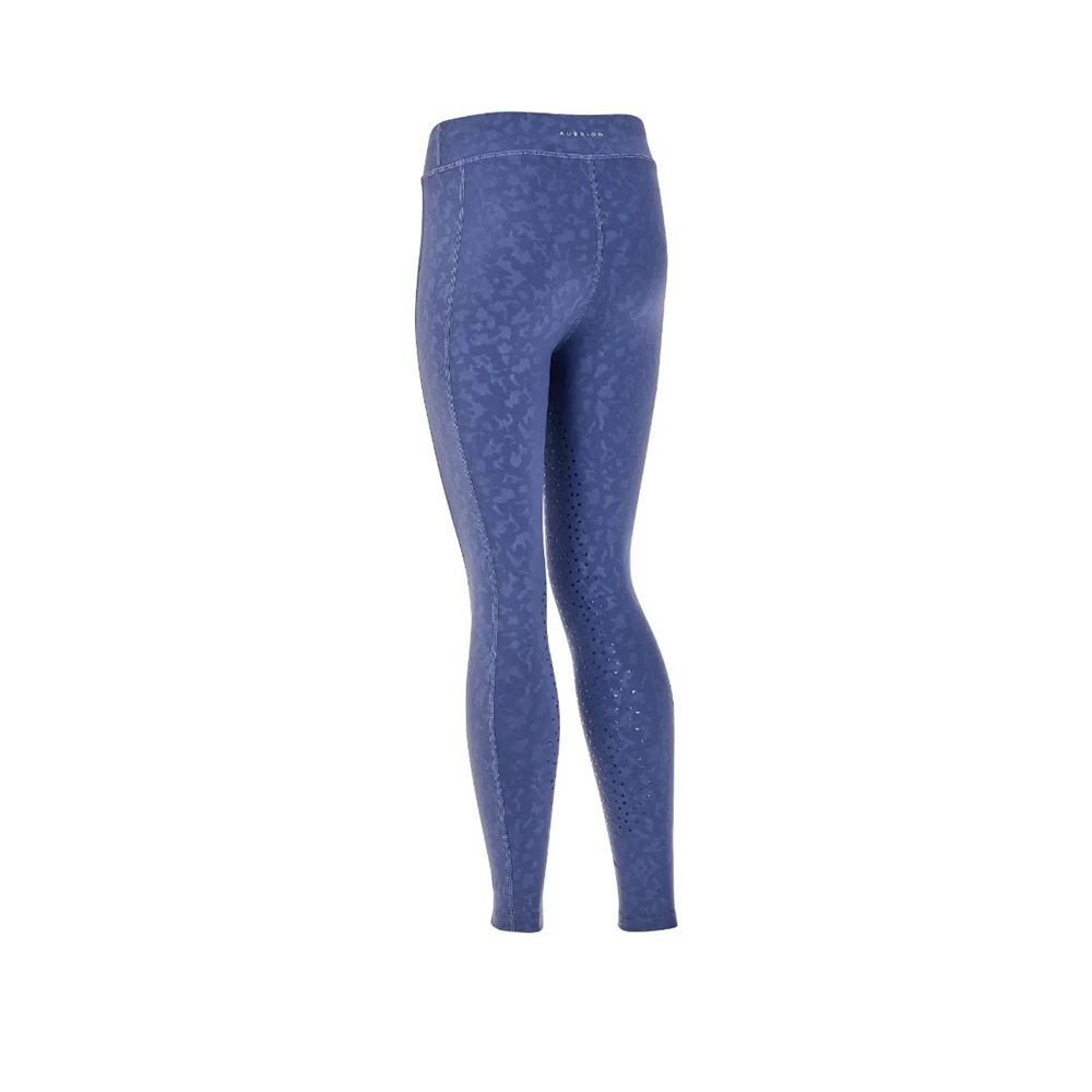 Shires Aubrion Young Rider Non-Stop Riding Tights - (Blue)