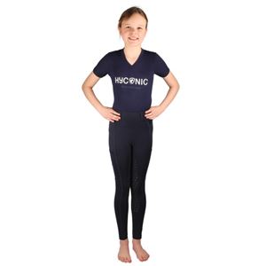 Hy Equestrian HYCONIC Children's Soria Riding Tights (Navy)