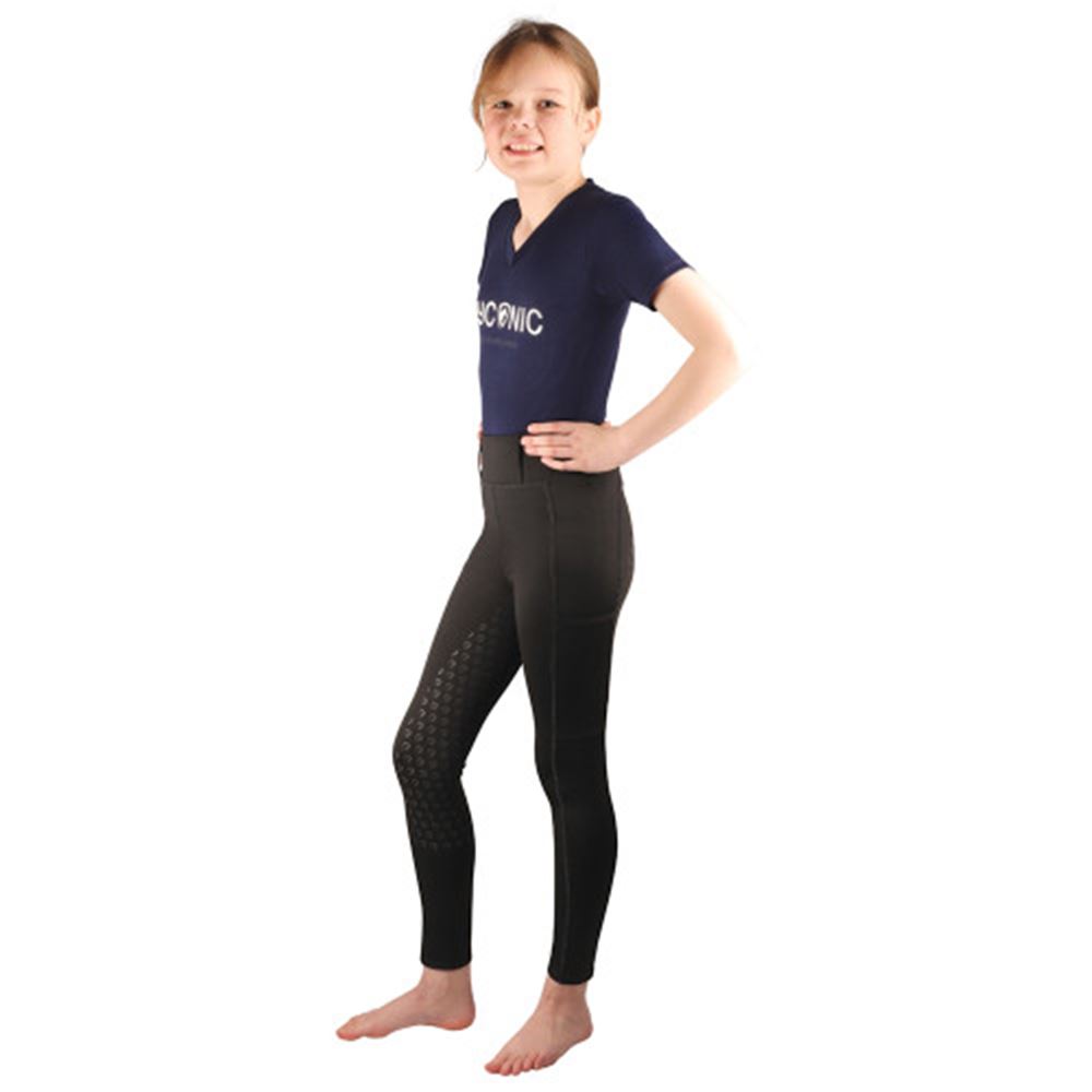 Hy Equestrian HYCONIC Children's Soria Riding Tights (Black)