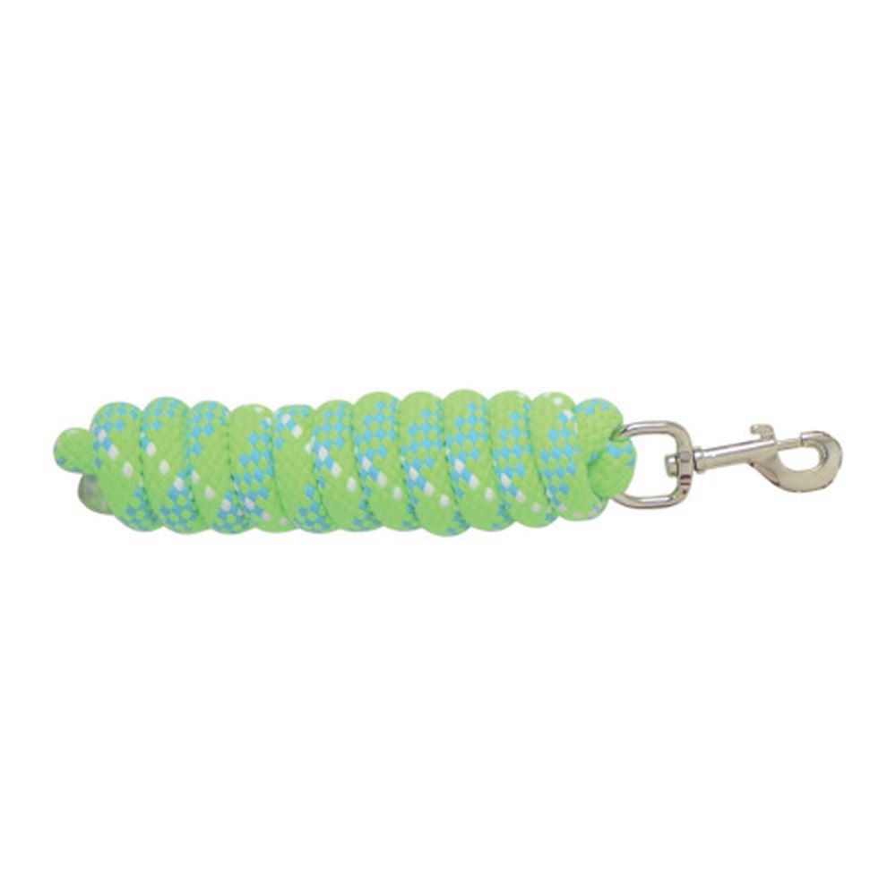 Hy Equestrian Fleck Lead Rope (Neon Green/Blue/White)