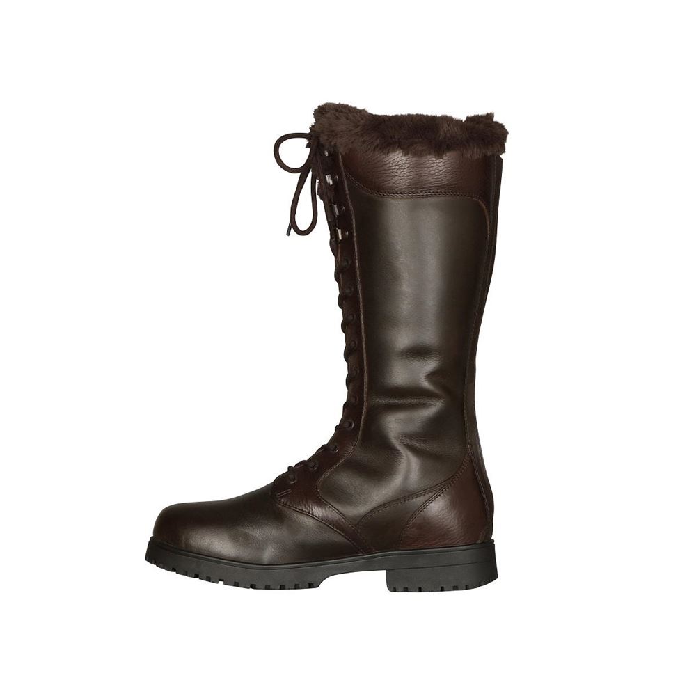 Shires Moretta Nola Lace Country Boots (Dark Brown)