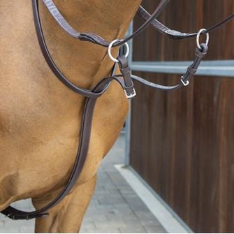 Shires Velociti Lusso Running Martingale (Havana)