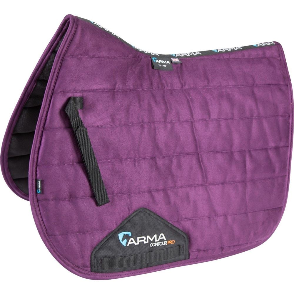 Shires ARMA High Wither Suede Comfort Pad (Plum)