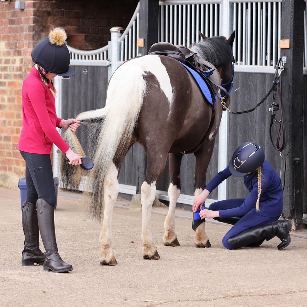 Shires Aubrion Shield Winter Riding Tights - Young Rider (Black)