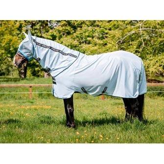 Horseware Amigo Bug Rug - 0g (Azure Blue/Black, White & Blue)