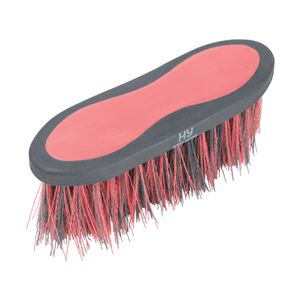 Hy Sport Active Long Bristle Dandy Brush (Coral Rose)