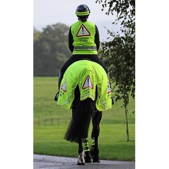 Shires Equi-Flector Mesh Exercise Sheet (Bright Yellow)