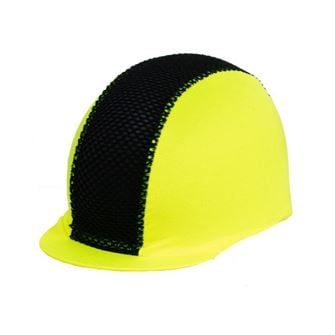 Hy Equestrian Mesh Hat Cover (Yellow/Black)