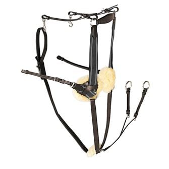 Gallop Leather 5 Point Breastplate (Black)