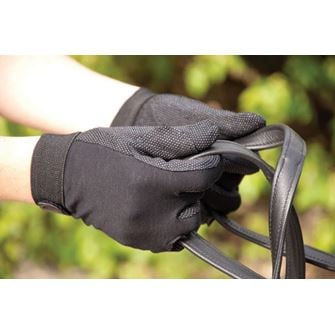 Rhinegold Cotton Pimple Palm Gloves (Black)